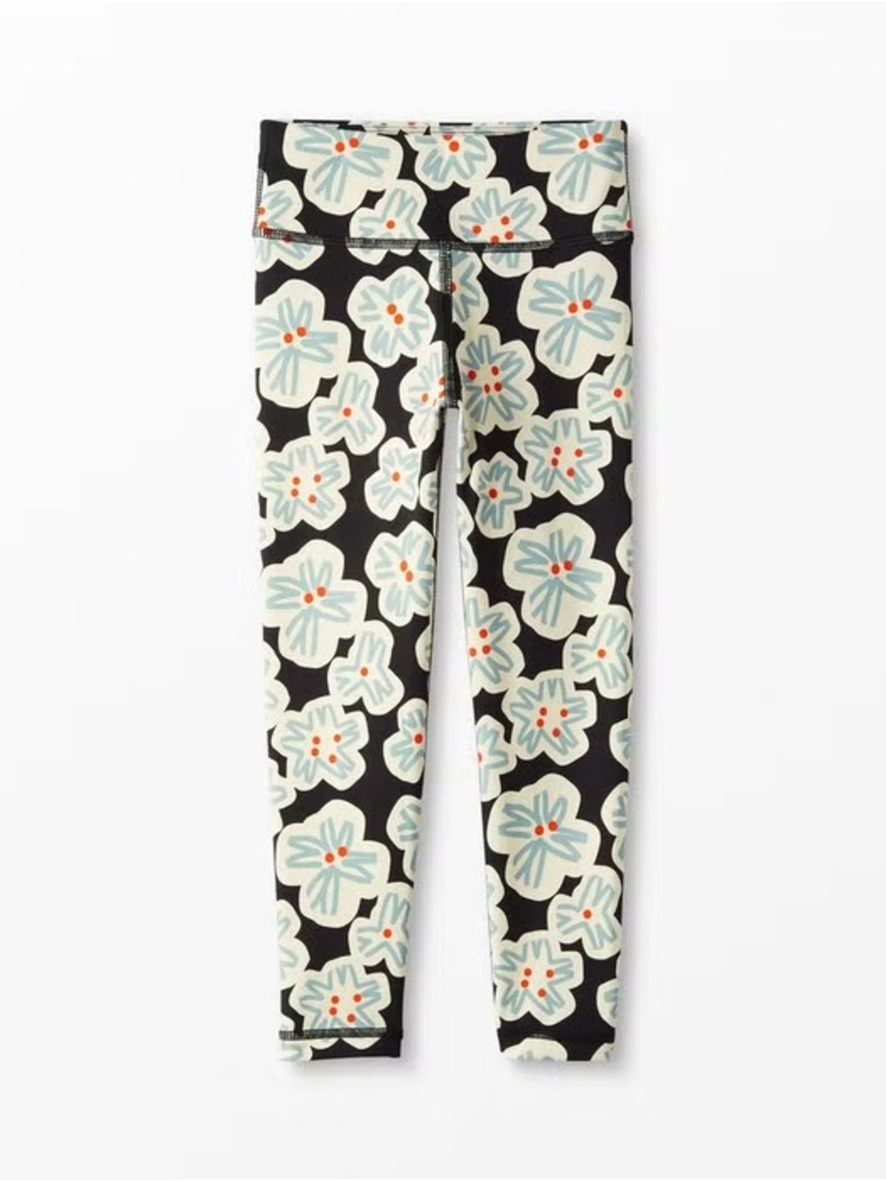 Hanna Andersson Girls Active Print MadeToStretch Leggings 2T Tropical Lily